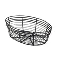 Oval Wire Basket Black 25.5cm x 16cm x 8cm (Box Of 6)