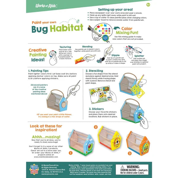 Paint Your Own Bug Habitat
