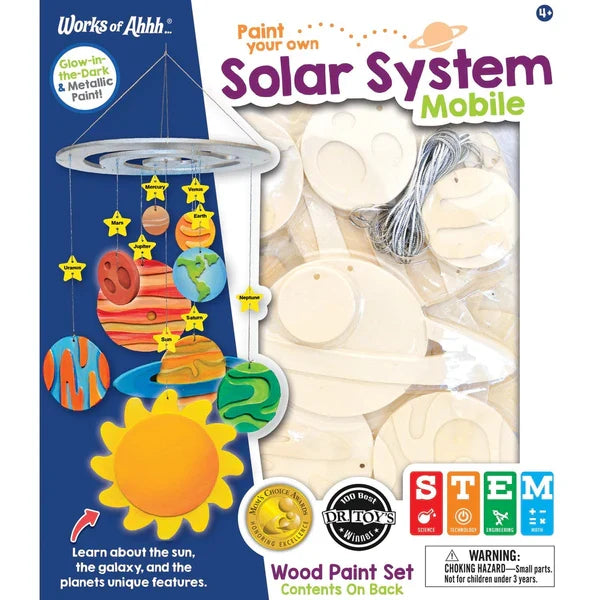 Paint Your Own Solar System Mobile