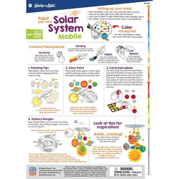 Paint Your Own Solar System Mobile