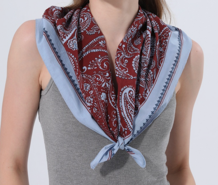 Paisley Print Multi‑Wear Bandana Scarf