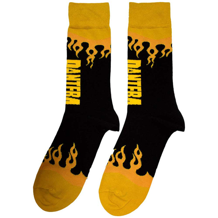 Pantera Unisex Ankle Socks: Flame Rock Off