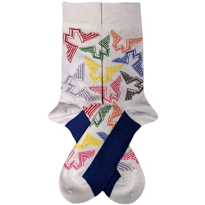 Paul McCartney Unisex Ankle Socks: Wings Logos Rock Off