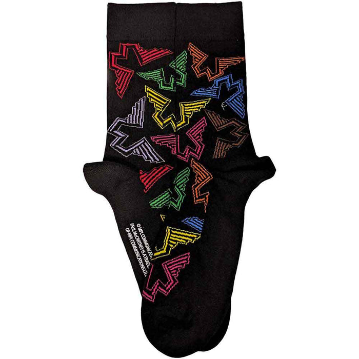 Paul McCartney Unisex Ankle Socks: Wings Logos Rock Off