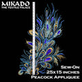 Peacock Embroidered Sequin Appliquee