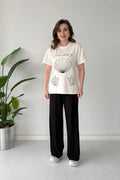 Pearl Shell Printed Cord Set