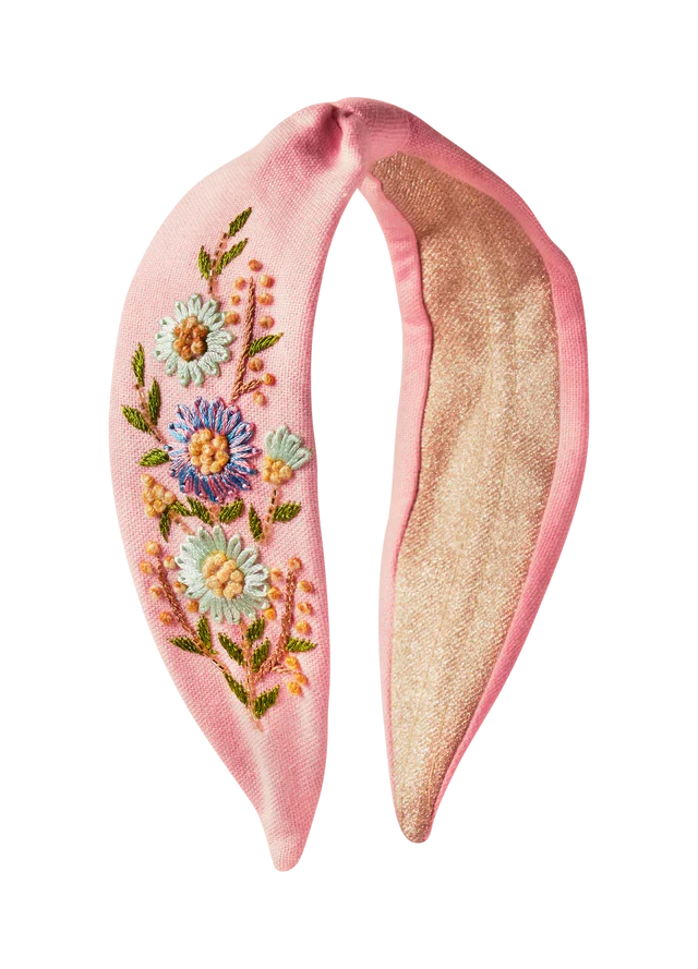 Perfect Posie Petal Embroidered Headband