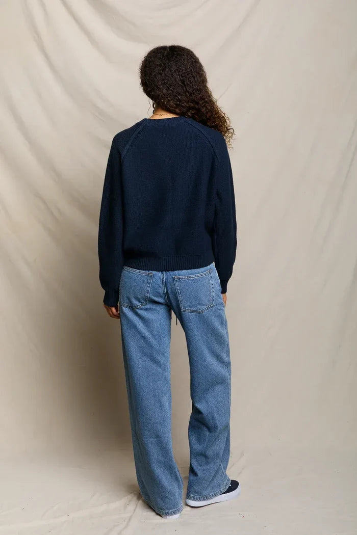 Perfect White Tee Evie Cotton Crew Sweater