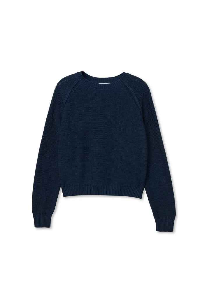 Perfect White Tee Evie Cotton Crew Sweater