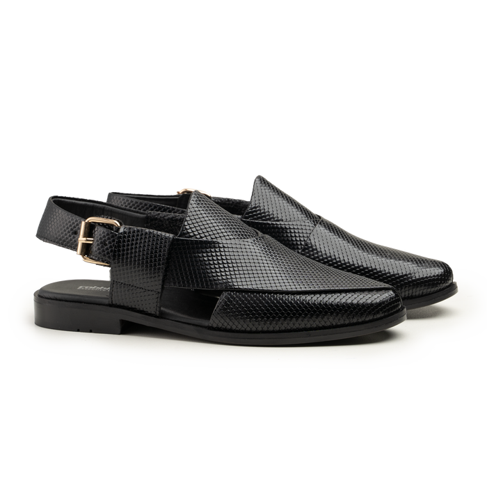 Peshawari - 112 42/BLK - Cobblers-pk