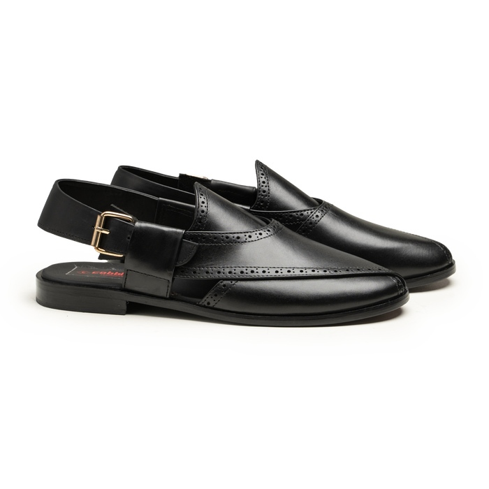 Peshawari - PS-02 BLK - cobblersofficial