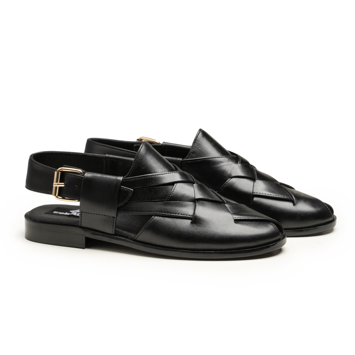 Peshawari - PS-05 BLK - cobblersofficial