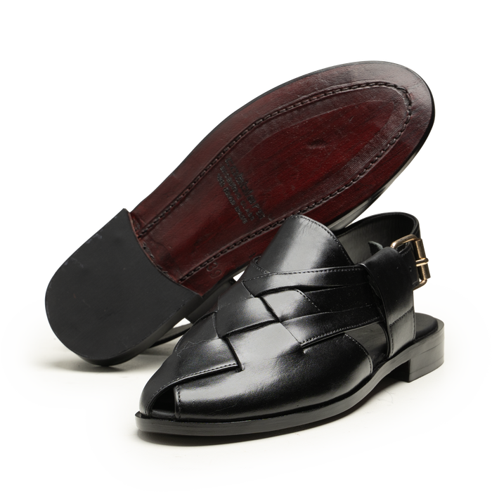 Peshawari - PS-05 BLK - cobblersofficial