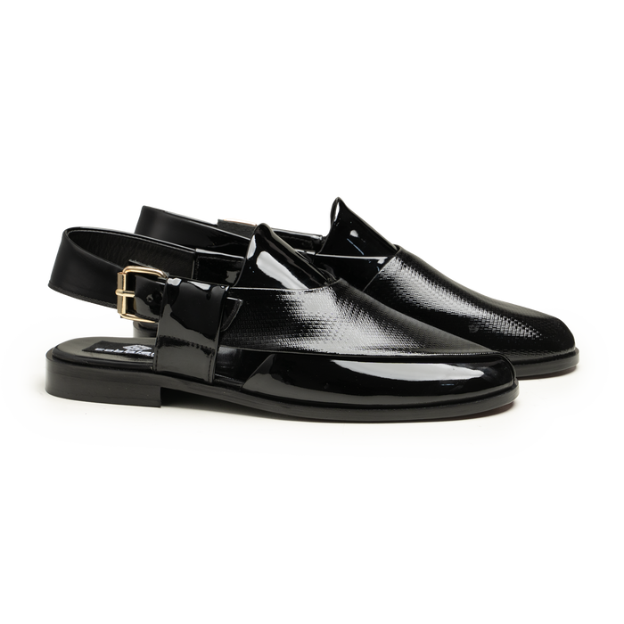 Peshawari - PS-06 BLK - cobblersofficial