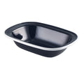 Pie Dish Enamel Black With White Rim 16 x 12 x 3.5cm 24cl / 8.4oz (Box Of 12)