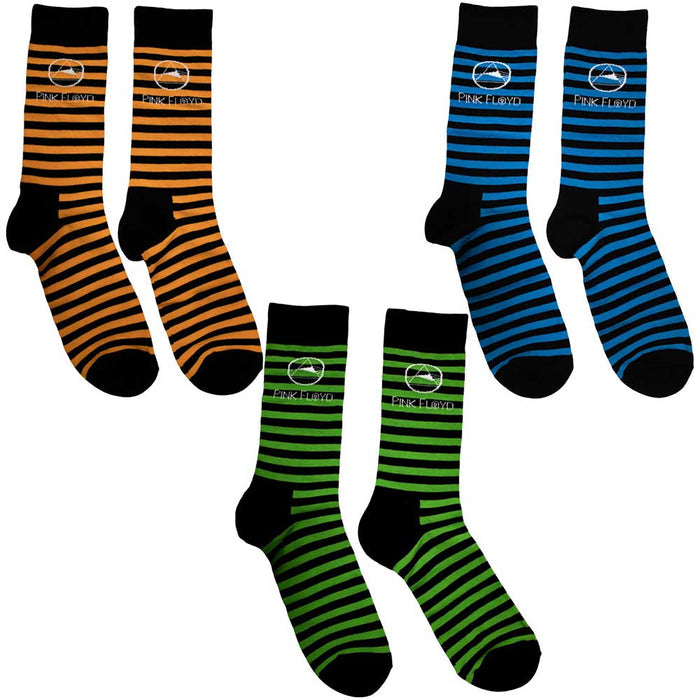 Pink Floyd Unisex Ankle Socks Set: Mono Prism Rock Off