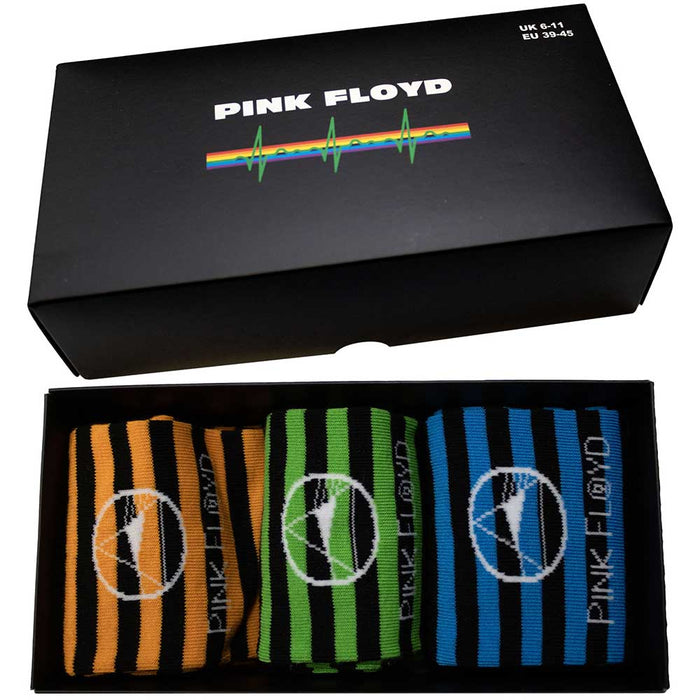 Pink Floyd Unisex Ankle Socks Set: Mono Prism Rock Off