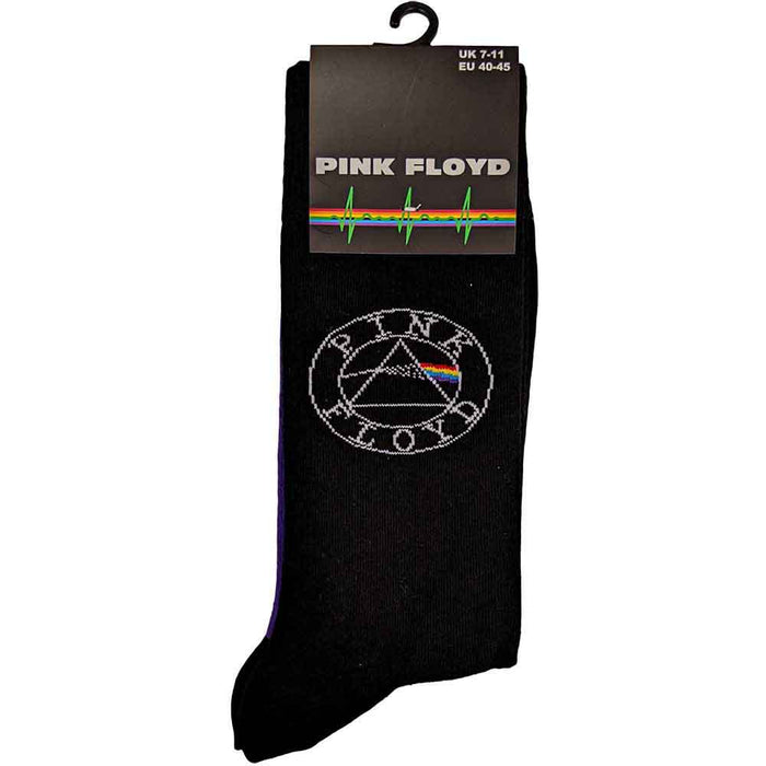 Pink Floyd Unisex Ankle Socks: Spectrum Sole Rock Off