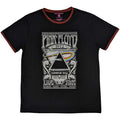 Pink Floyd Unisex Ringer T-shirt - Carnegie Hall 1972 Rock Off