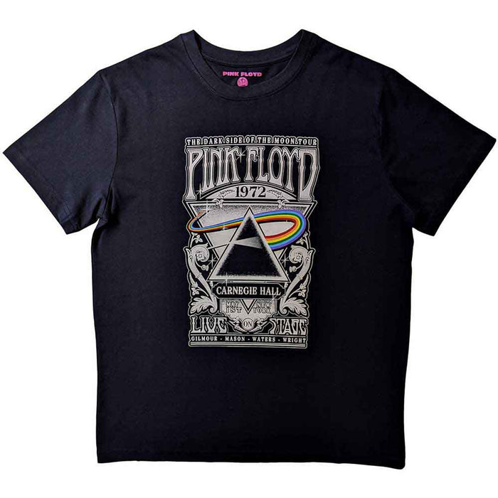 Pink Floyd Unisex Ringer T-shirt - Carnegie Hall 1972 Rock Off