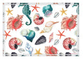 Placemat, Seashells, Set of 4