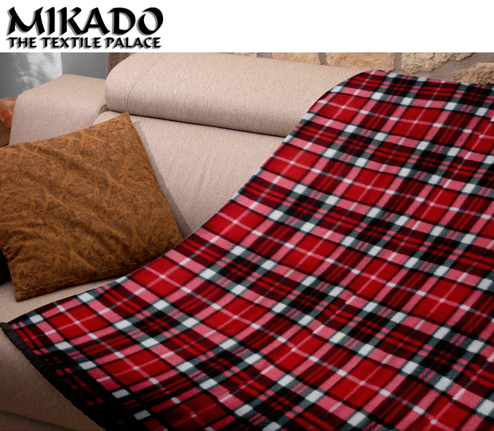 Plaid Flannel Throw Blanket