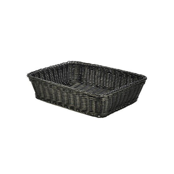 Polywicker Display Basket Black 36.5 x 29 x 9cm