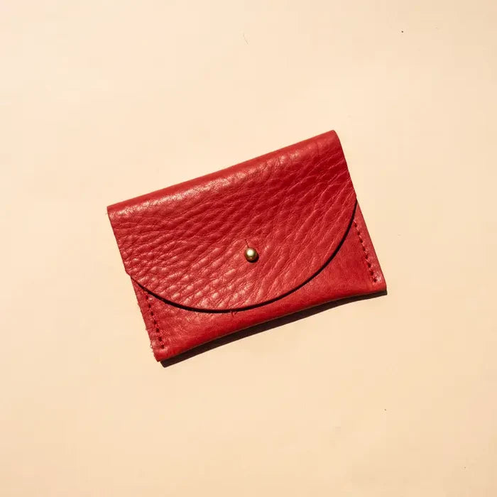 Primecut – Tomato Leather Card Holder