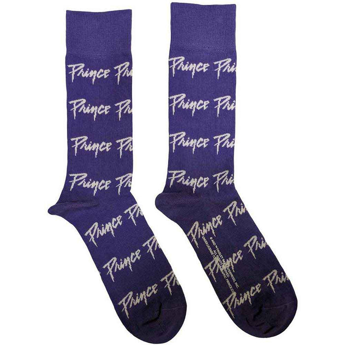 Prince Unisex Ankle Socks: Logo Repeat Rock Off