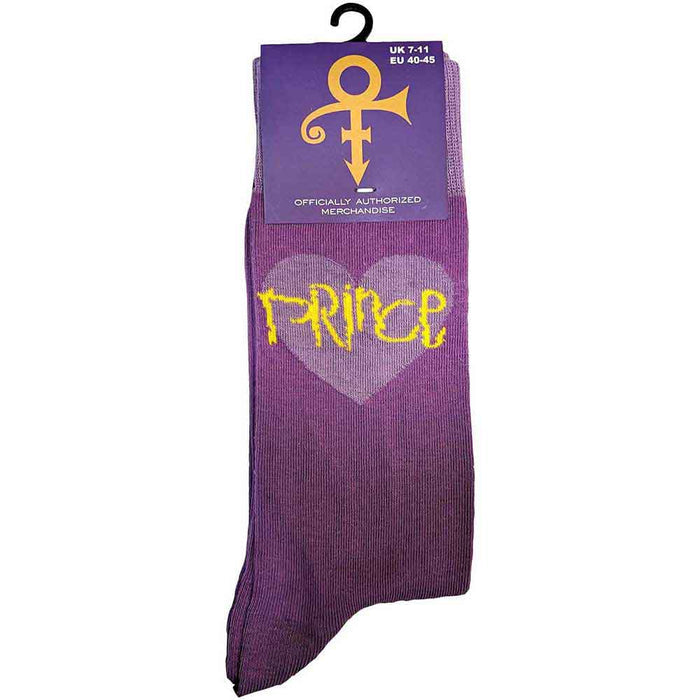 Prince Unisex Ankle Socks: Purple Heart Rock Off