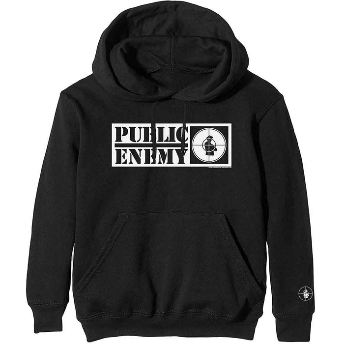 Public Enemy Unisex Pullover Hoodie - Crosshairs Logo Rock Off