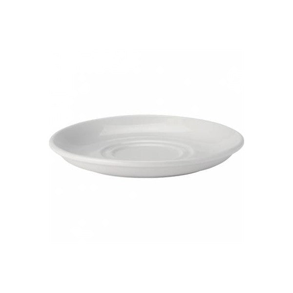 Pure White Porcelain Double Well Saucer 17.5cm  For Tu605 Soup Bowl & Tu707 Cup (Box Of 36)