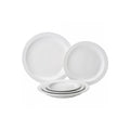 Pure White Porcelain Narrow Rim Plate 23Cm (Box Of 24)