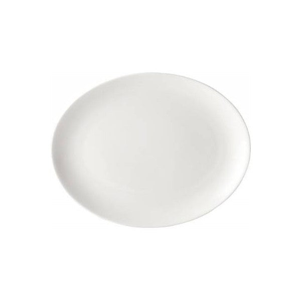 Pure White Porcelain Oval Plate 25cm (Box Of 24)