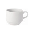 Pure White Porcelain Stacking Cup 20Cl / 7Oz (Box Of 24)