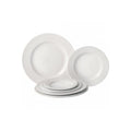 Pure White Porcelain Wide Rim Plate 27cm (Box Of 18)