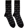 Queen Unisex Ankle Socks: Logo Repeat Mono Rock Off