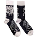 Queen Unisex Ankle Socks: White Crests Rock Off