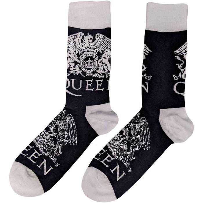 Queen Unisex Ankle Socks: White Crests Rock Off