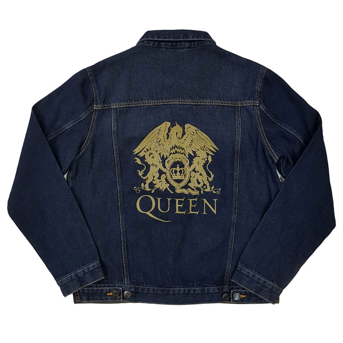 Queen Unisex  Denim Jacket - Royal Crest Rock Off