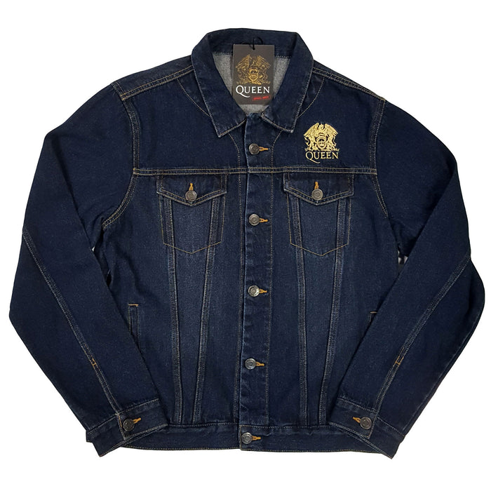 Queen Unisex  Denim Jacket - Royal Crest Rock Off
