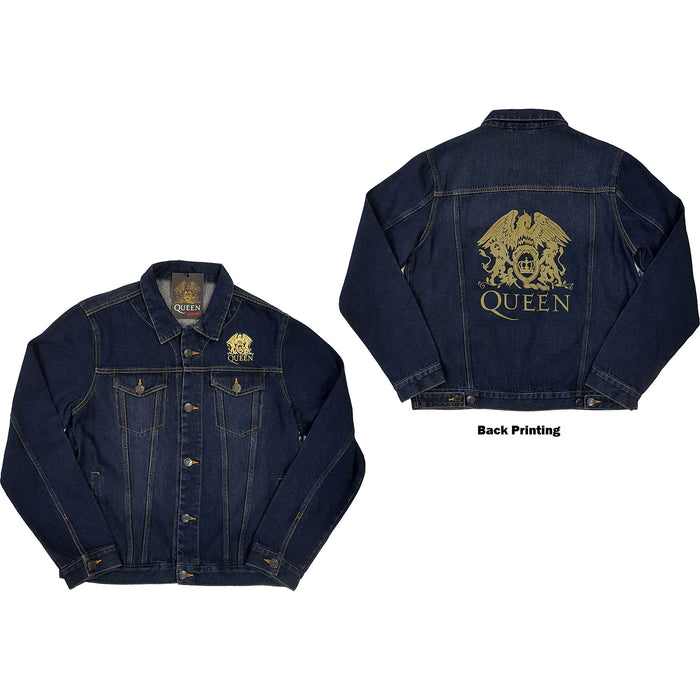 Queen Unisex  Denim Jacket - Royal Crest Rock Off
