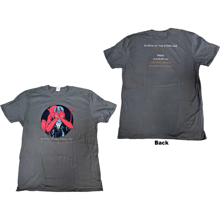 Queens of the Stone Age T-Shirt - VILLAINS R&L 2017 Rock Off