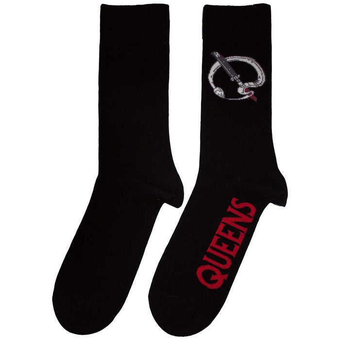 Queens Of The Stone Age Unisex Ankle Socks: Q Emblem Rock Off