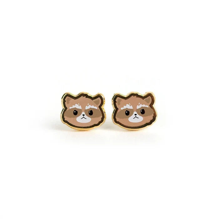 Raccoon Earrings