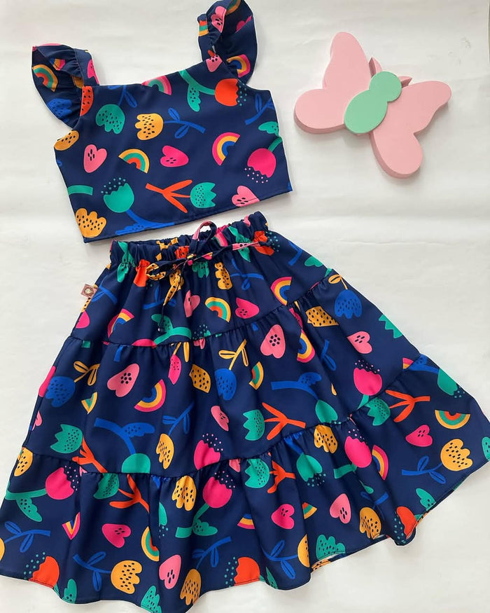 Rainbow Bloom Skirt