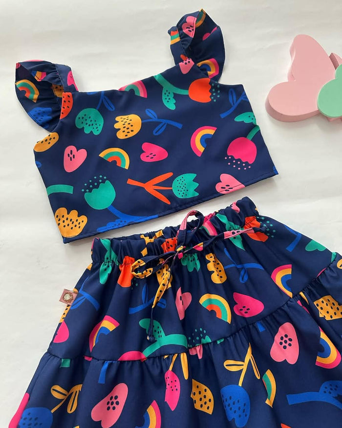 Rainbow Bloom Skirt