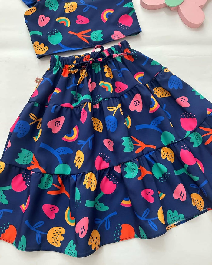 Rainbow Bloom Skirt