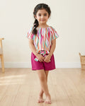 Rainbow Half Sleeves Kids Short Set