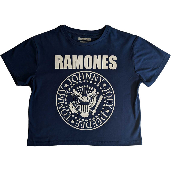 Ramones  Crop Top - Presidential Seal Rock Off